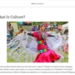 An example of course materials on culture.