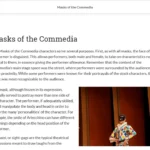 An example of course materials on masks.