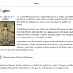 An example of course materials on world religions.