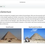 An example of course materials on ancient architecture.