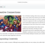 An example of course materials on creative connections.