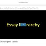 An example of course materials on essays.
