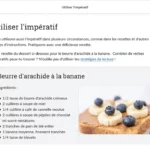 An example of course materials on l'imperatif