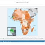 An example of course materials on French terms for West African cuisine.