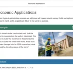 An example of course materials on economic applications.