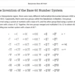 An example of course materials on base 60 mathematics.