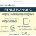 An example of course materials on fitness planning.