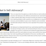 Self-advocacy - screenshot thumbnail.