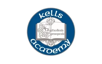 The logo for kells academy.