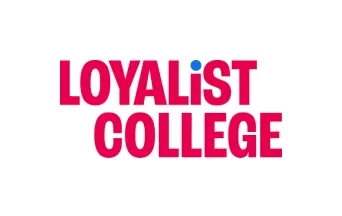 Loyalist college logo on a white background.