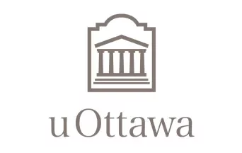 The u of ottawa logo on a white background.